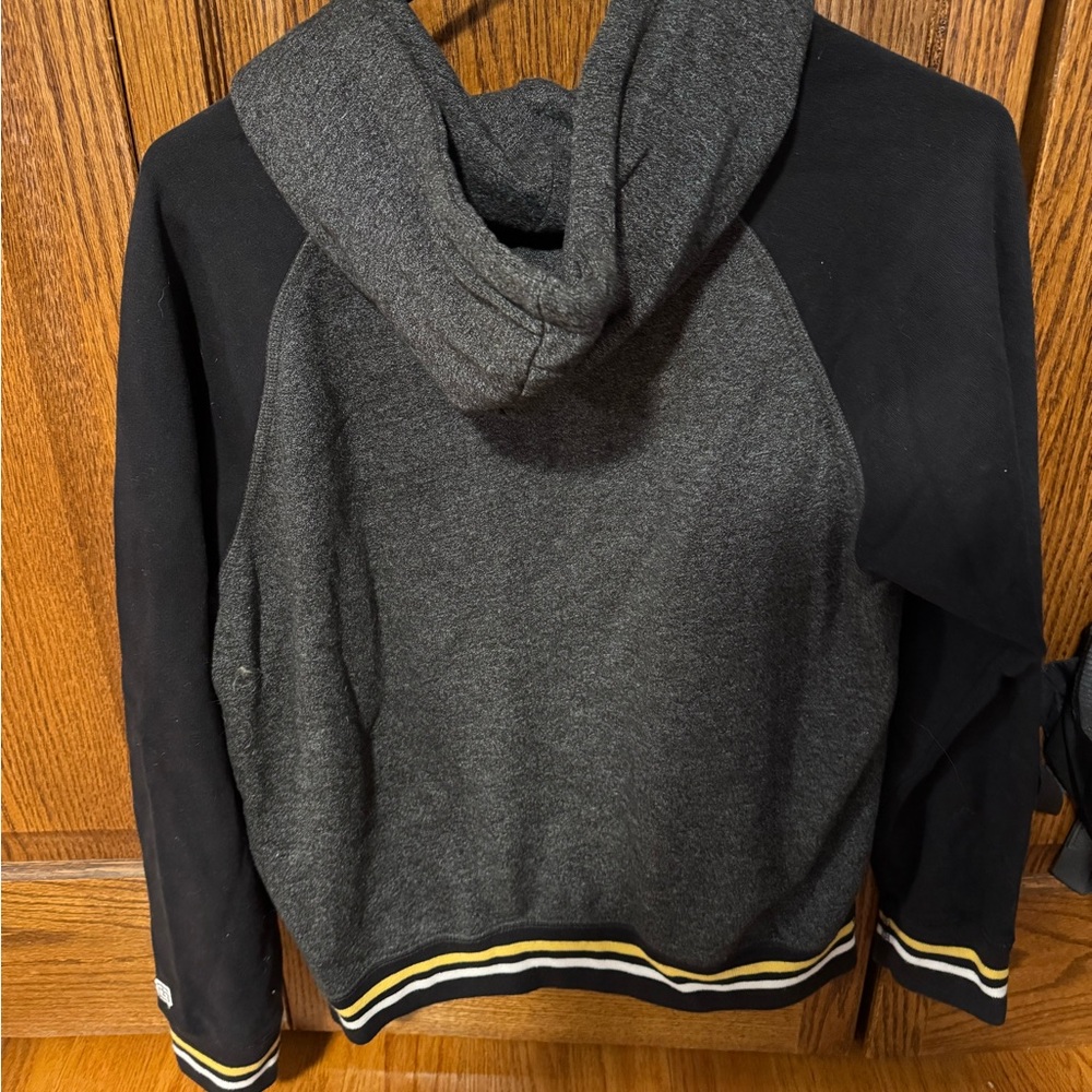 COPY - Hawkeyes Men's Black and Gray Hoodie - Picture 3 of 4